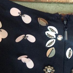 lace and beads baby sequin midi dress